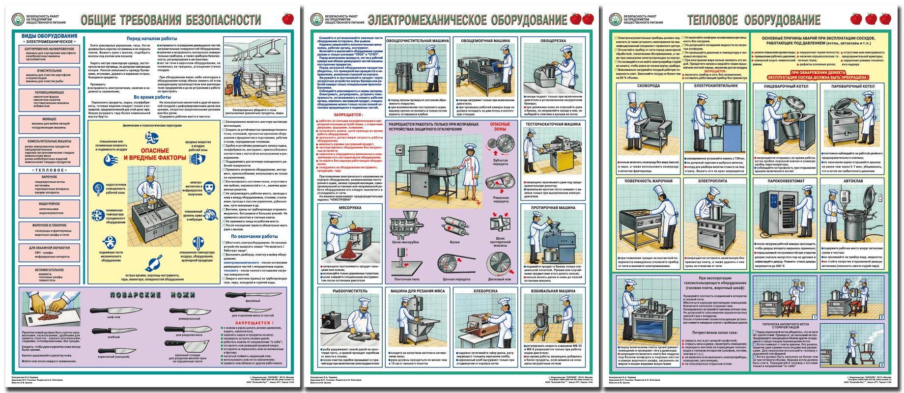 Плакаты по охране труда для предприятий общественного питания